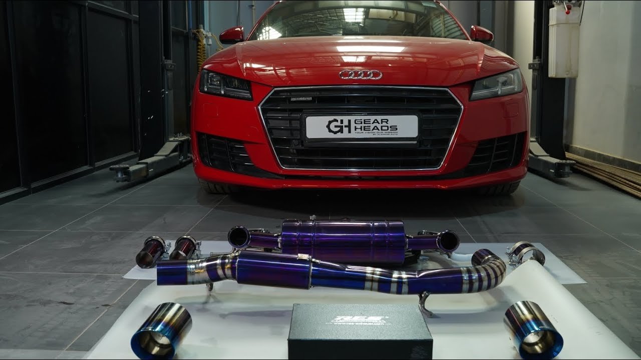 Audi TT with a titanium full-system exhaust at Gear Heads