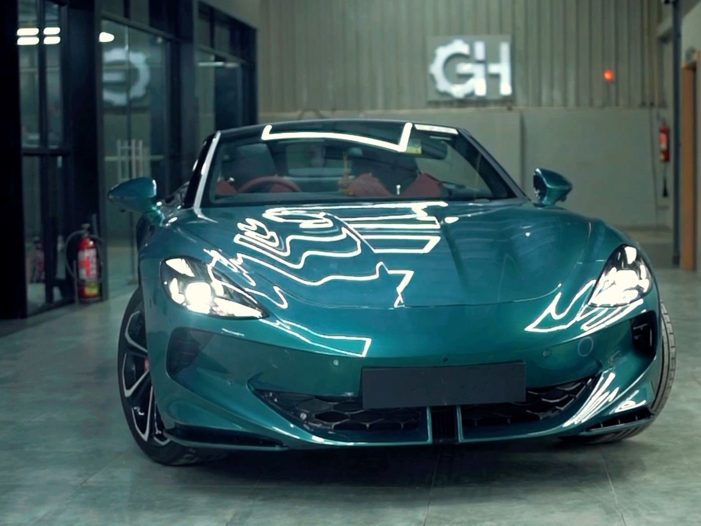 MG Cyberster with full-body paint protection film at Gear Heads